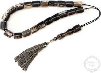 Bull Horn Komboloi With 21+1 Beads in Barrel Shape Of mm Diameter