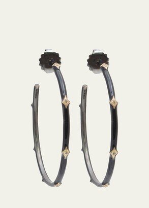 Cuento Hoop Earrings, Black