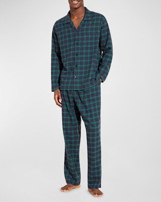 Men's Long Flannel Pajama Set