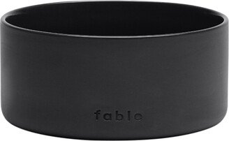 Fable Pets X-Small/Small Ceramic Pet Bowl Matte Black