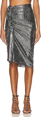 Dolene Skirt in Metallic Silver