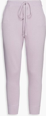 Nolan cropped French cotton-terry track pants