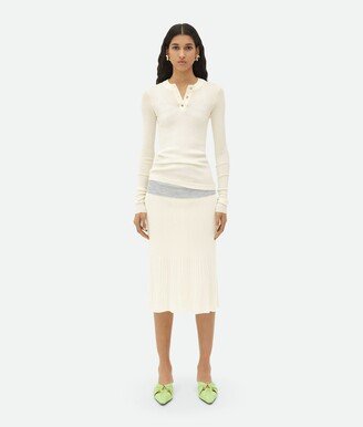 Light Wool Midi Skirt