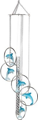 24 Long 5-Ring Polyresin Dolphin Wind Chime