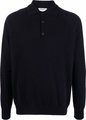 Luxe cashmere polo shirt