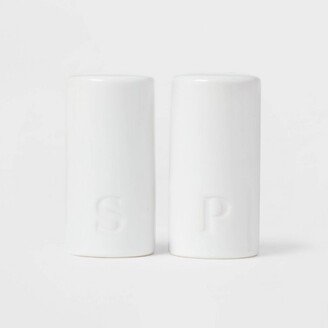 2pc Stoneware Salt and Pepper Shaker Set