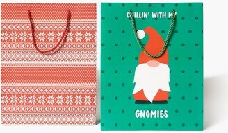 Gnome Gift Bag Set in Green