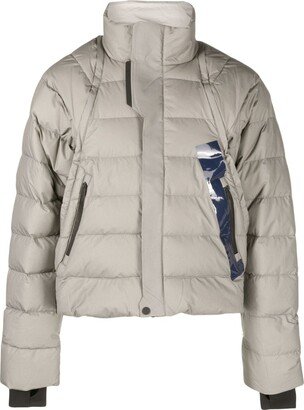 Modular padded down jacket