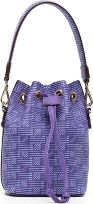 Monogram-Print Bucket Bag