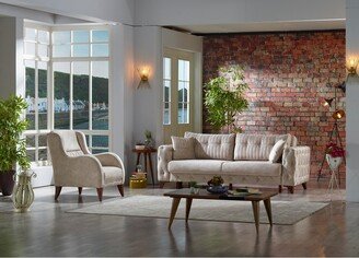 Lizo 1 Sofa And 1 Chair Living Room Set