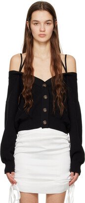 Black Strap Cardigan