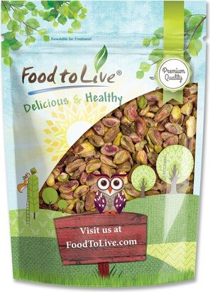 Dry Roasted Pistachio Kernels - Oven Whole Nuts, No Shell, Unsalted, Oil Added, Vegan, Kosher, Bulk. High in Protein