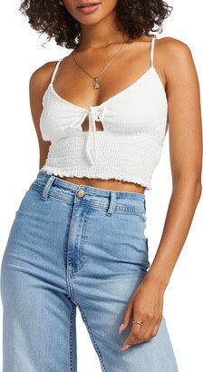 Ray of Sun Smocked Crop Camisole