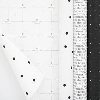 Sugar Paper + Target 75 sq ft Gift Wrap Trio Black/White - Sugar Paper™ + Target