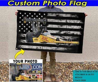 Dragster Personalized Flag, Top Fuel Drag Racing Gifts, Muscle Car, Drifting Dirt Late, Track Race, Flag | Americanflag02