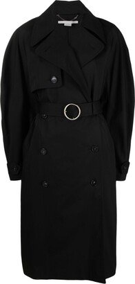 Double-Breasted Belted Trench Coat-AJ