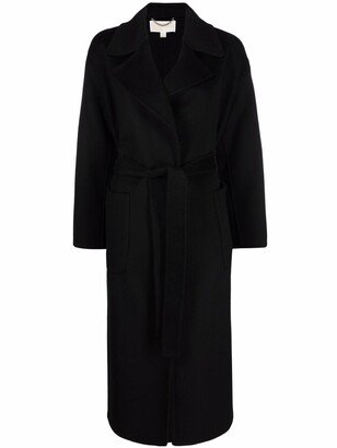 Double Face Belted Long-Length Robe Coat