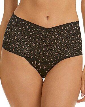 Leopard Cross Dye Retro Thong