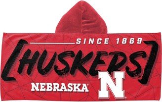 22x51 Nebraska Cornhuskers Hooded Youth Beach Towel