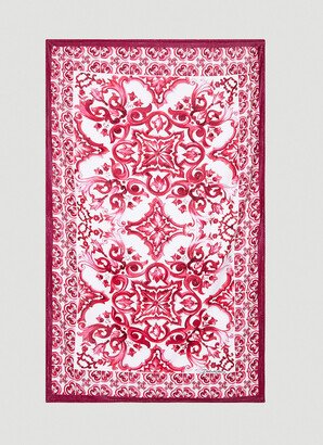 Majolica Beach Towel - Woman Textiles Pink One Size