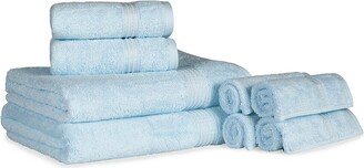 Ultra Soft Assorted 8Pc Absorbent Egyptian Cotton Towel Set-AG