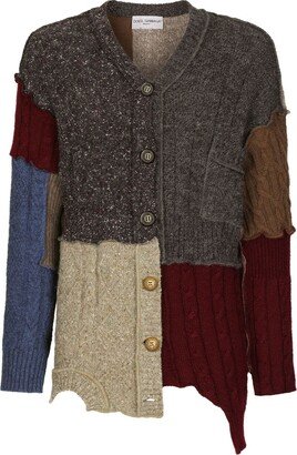 Patchwork Distressed Cardigan