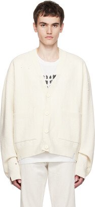 Off-White Distressed Cardigan