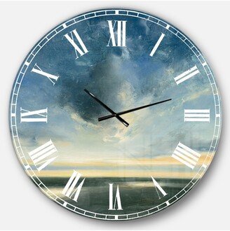 Designart Landscape and Nature Oversized Metal Wall Clock - 36 x 36