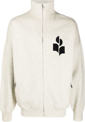 MARANT Zippered Logo Cardigan