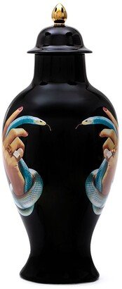 Hand With Snakes porcelain vase