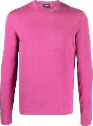 Crew-Neck Long-Sleeve Jumper-AE