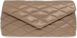 Sade Quilted Puffer Envelope Clutch Bag