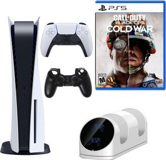 PlayStation 5 Console with Cod Black Ops Cold War Game and Accessories