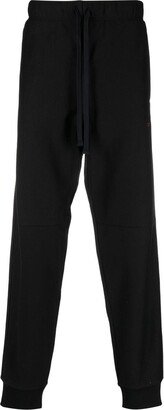 Drawstring-Waist Cotton-Blend Trackpants