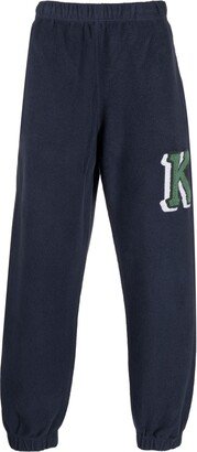 Logo-Print Fleece Track Pants-AA