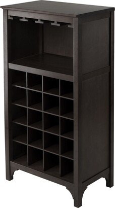 Ancona Modular Wine Cabinet with Glass Rack and 20-Bottle