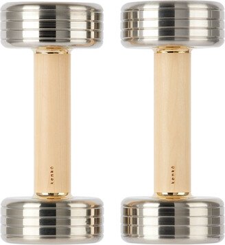 kenko Silver Maple Dumbbells, 10 lb