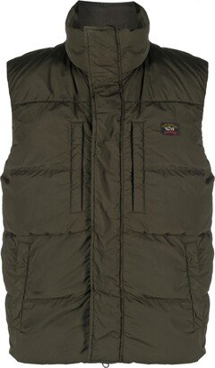 Logo-Patch Padded Gilet-BC