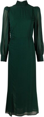 Aude high-neck midi dress