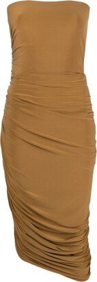 Diana ruched midi dress