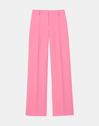 Wool-Silk Crepe Sullivan Pant