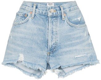 Distressed Denim Shorts-BE