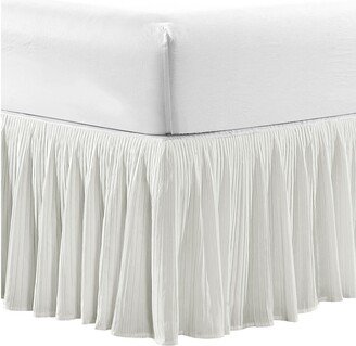 Serenta Tivoli Ikat and Melody Pleated Matching 18-inch Drop Bed Skirt