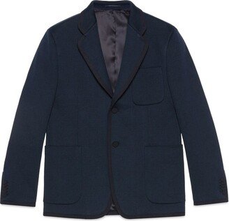 GG-jacquard single-breasted blazer