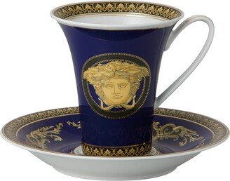 Medusa Blue Coffee Cup & Saucer