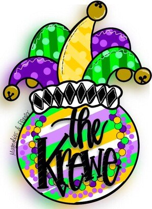 Maradi Gras Personalized Door Hanger