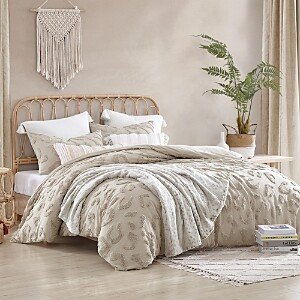 Chenille Leopard Comforter Set, Full/Queen