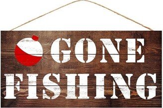 Gone Fishing Sign, Fishing, Wreath Attachment, Wreath Center, Supplies, Fathers Gift