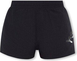 Logo-Printed Thigh-Length Running Shorts