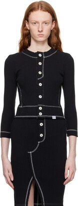 Black Button Cardigan